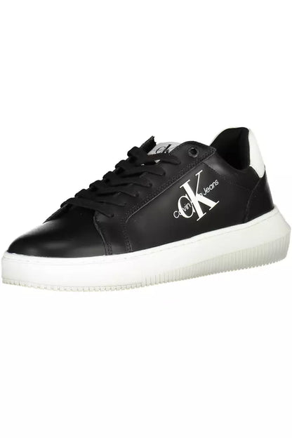  - Black Leather Men Sneaker