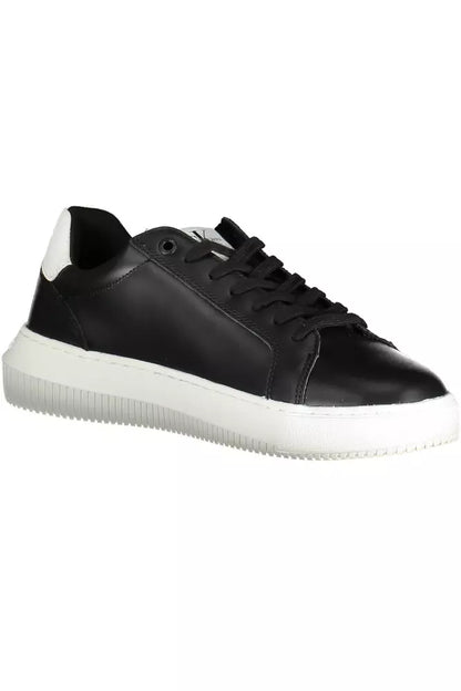  - Black Leather Men Sneaker