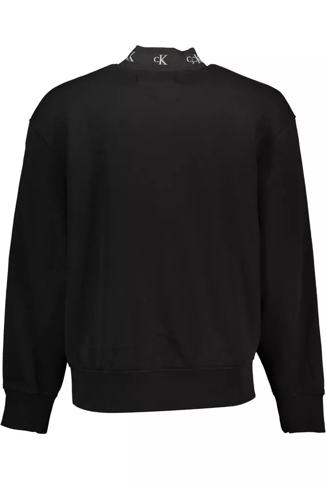 Black Cotton Men Sweater - The Luxe Alliance