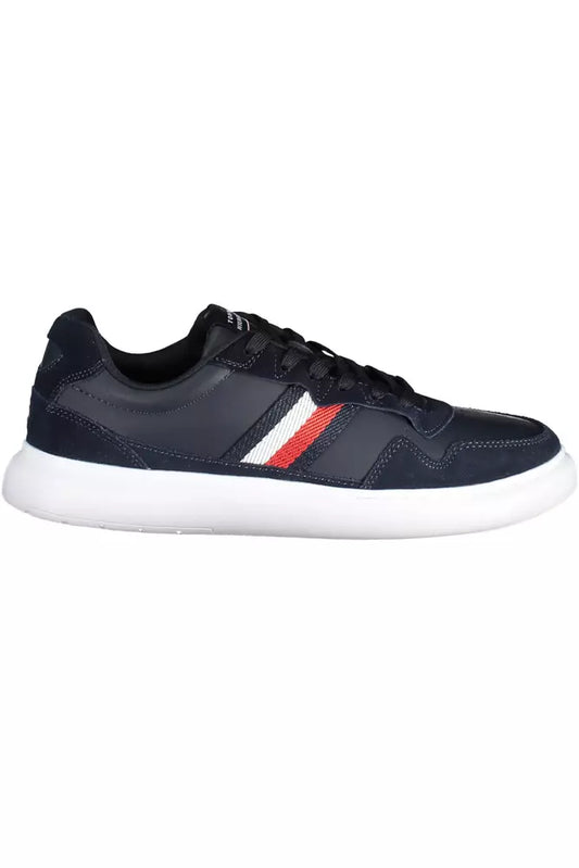 Blue Leather Men Sneaker - The Luxe Alliance