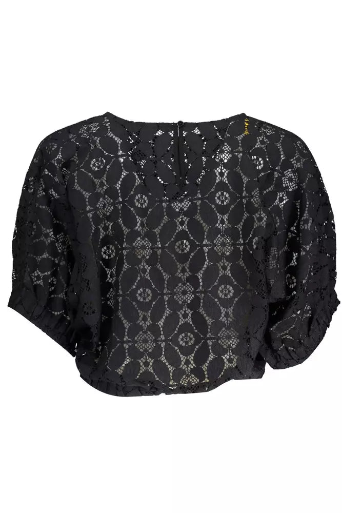  - Black Polyester Women Blouse