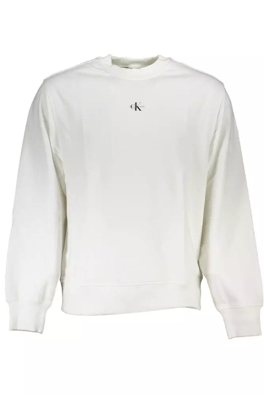 White Cotton Men Sweater - The Luxe Alliance