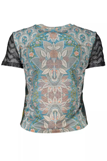  - Light Blue Polyester Women Top