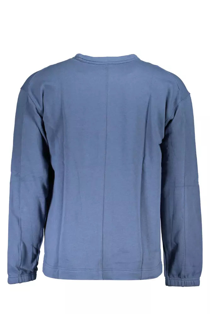 Blue Cotton Men Sweater - The Luxe Alliance