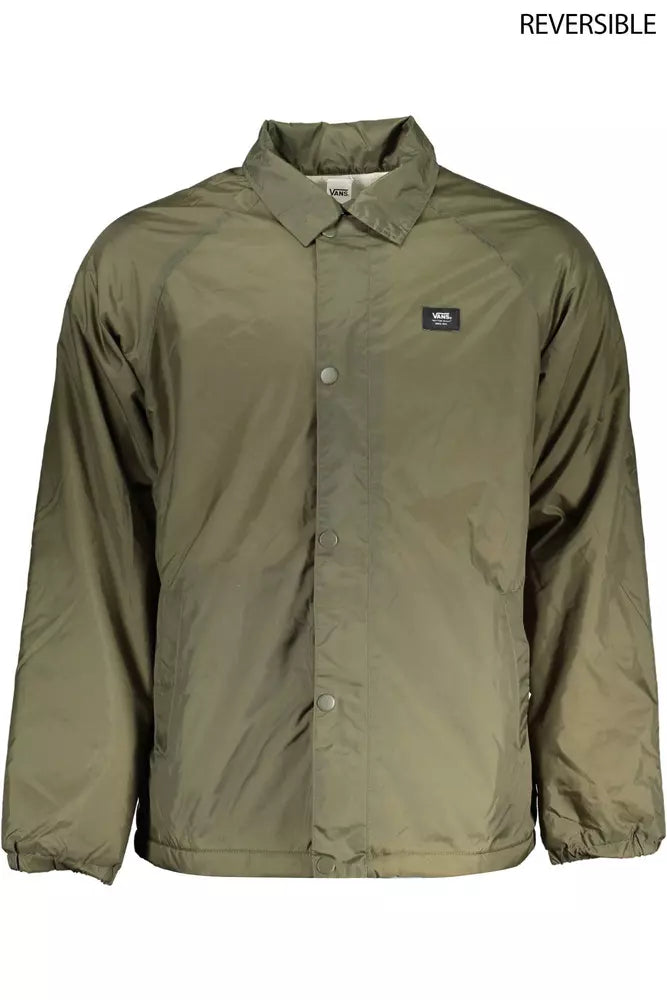  - Green Nylon Men Jacket