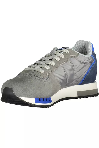  - Gray Leather Men Sneaker