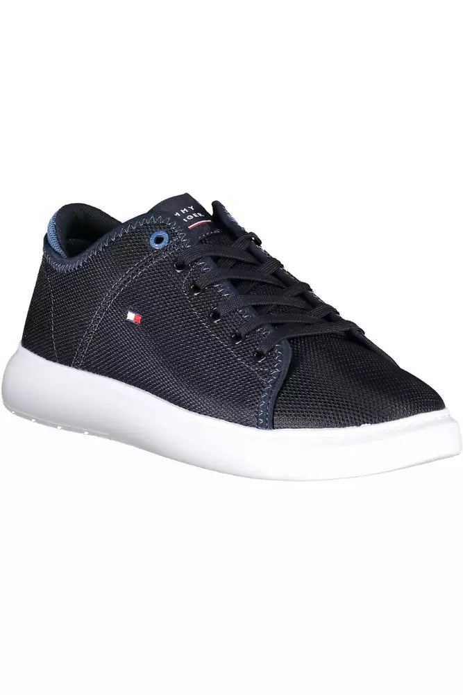 Blue Polyester Men Sneaker - The Luxe Alliance