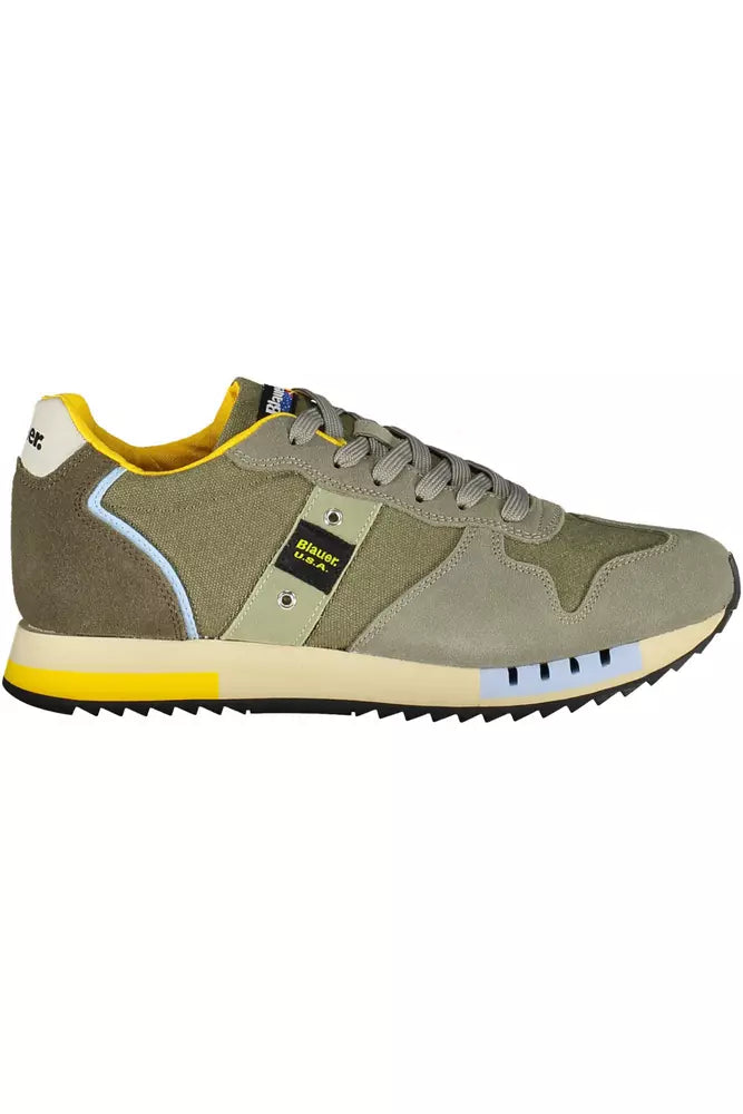  - Green Leather Men Sneaker