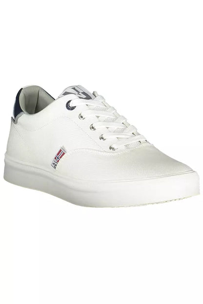  - White Polyester Men Sneaker