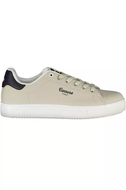 Beige Polyethylene Men Sneaker