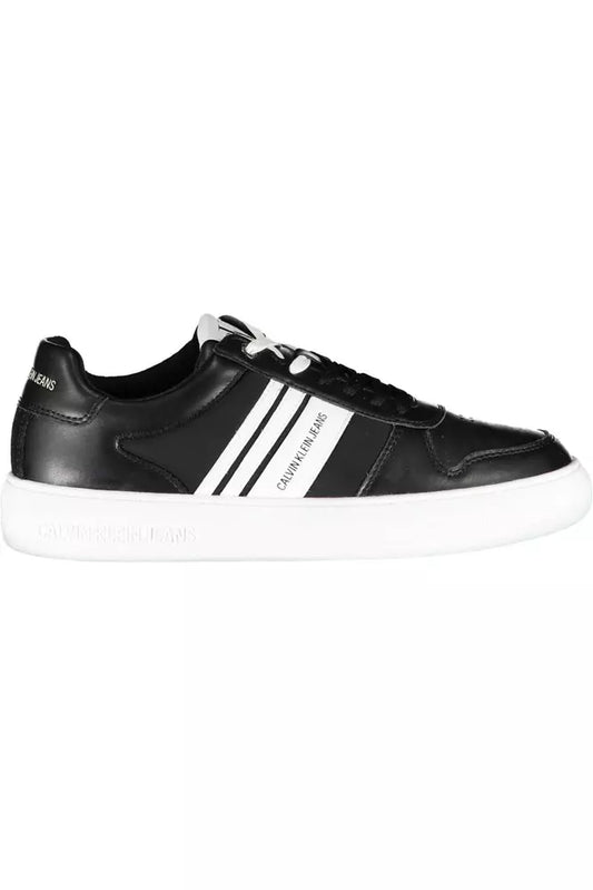 Black Polyester Men Sneaker - The Luxe Alliance