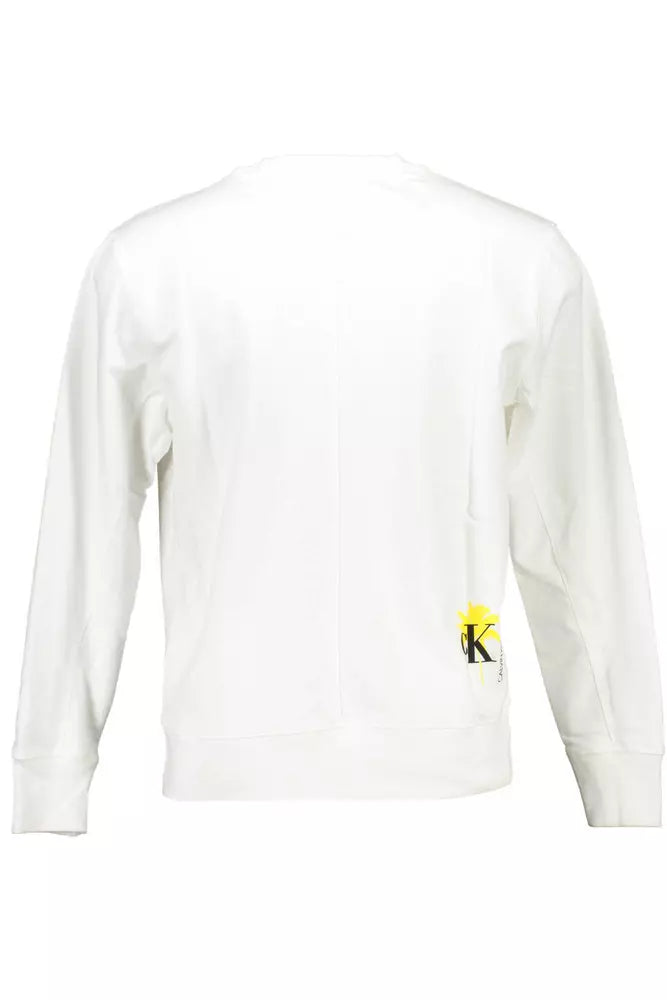  - White Cotton Men Sweater