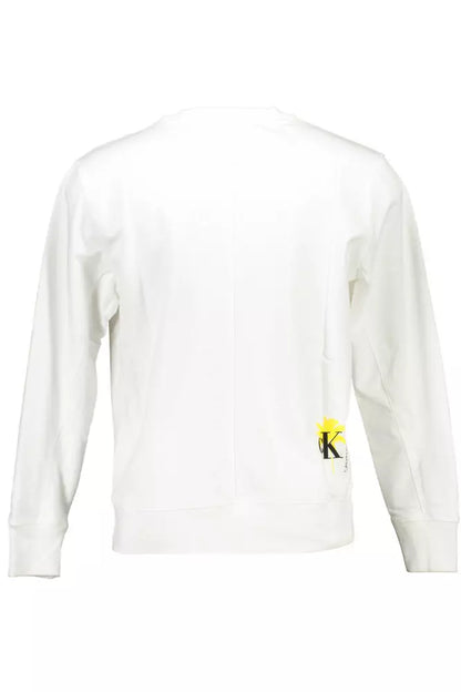  - White Cotton Men Sweater