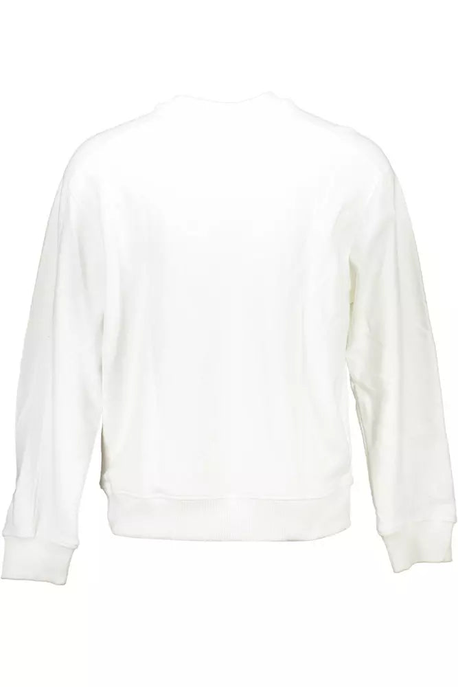 White Cotton Men Sweater - The Luxe Alliance