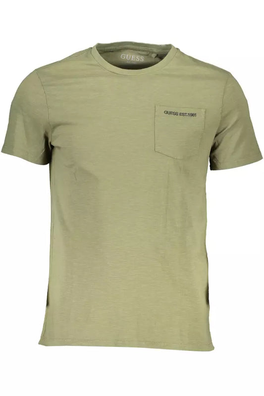  - Green Cotton Men T-Shirt