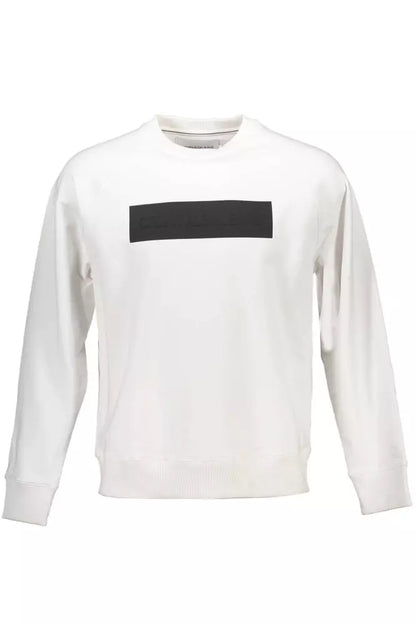 White Cotton Men Sweater - The Luxe Alliance