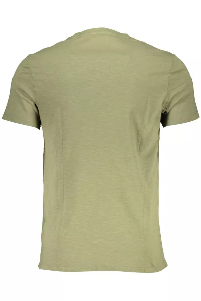  - Green Cotton Men T-Shirt