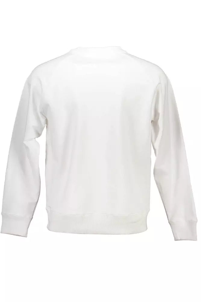 White Cotton Men Sweater - The Luxe Alliance