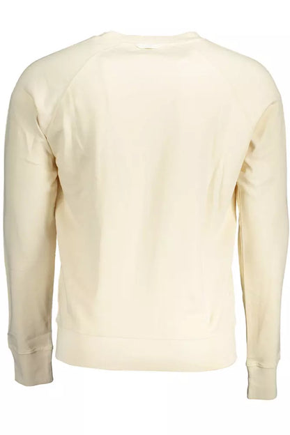  - Beige Cotton Men Sweater