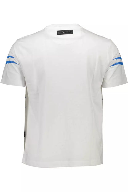  - White Cotton Men T-Shirt