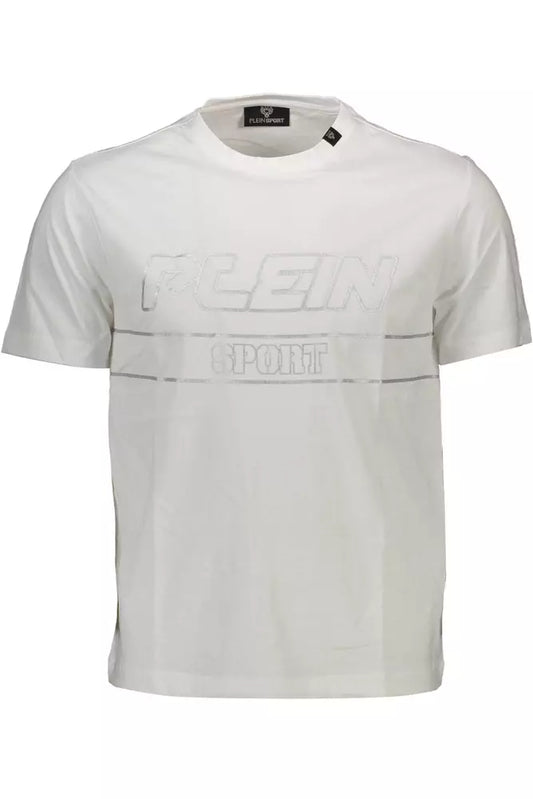  - White Cotton Men T-Shirt