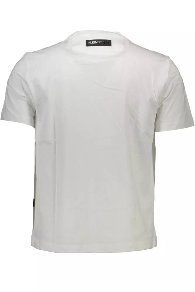  - White Cotton Men T-Shirt