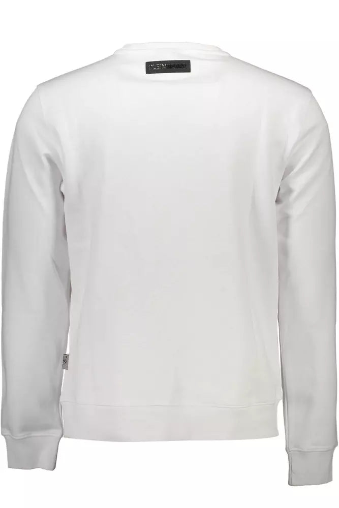  - White Cotton Men Sweater