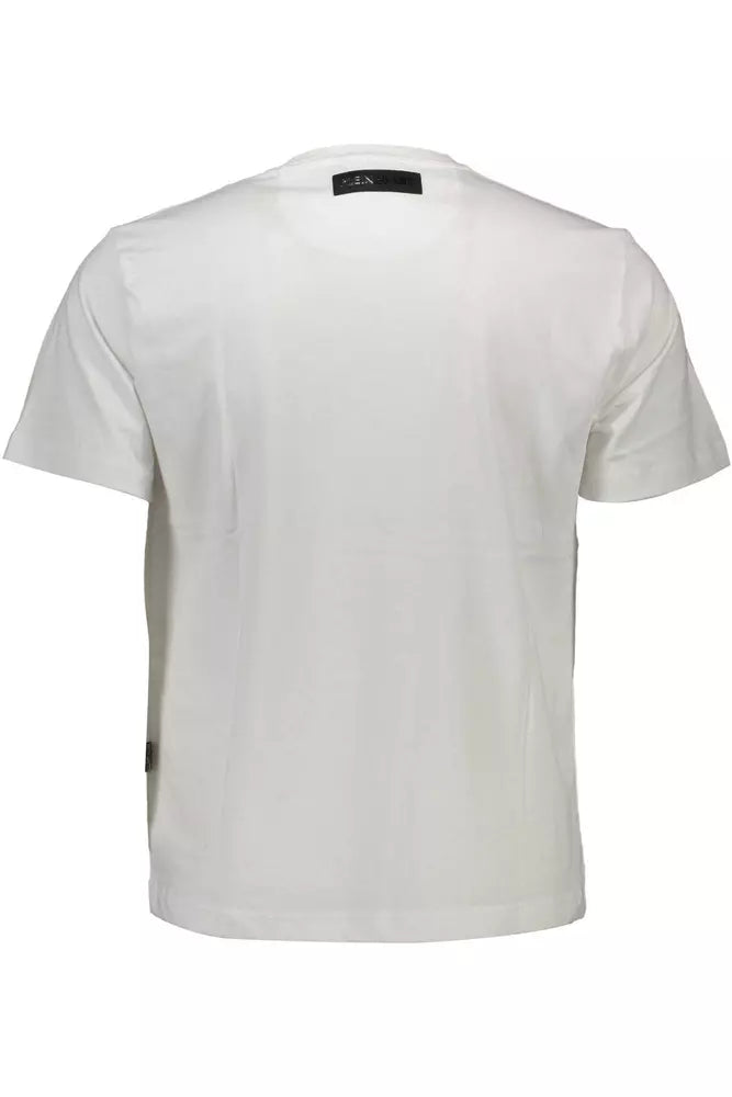  - White Cotton Men T-Shirt