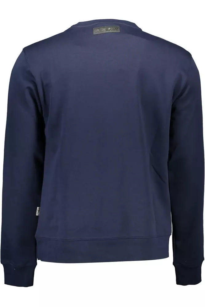  - Blue Cotton Mens Sweater