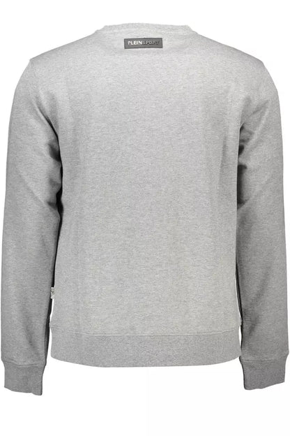  - Gray Cotton Men Sweater