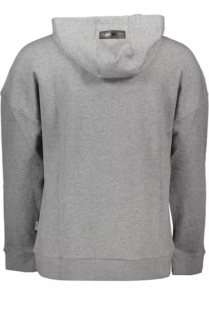  - Gray Cotton Men Sweatshirt