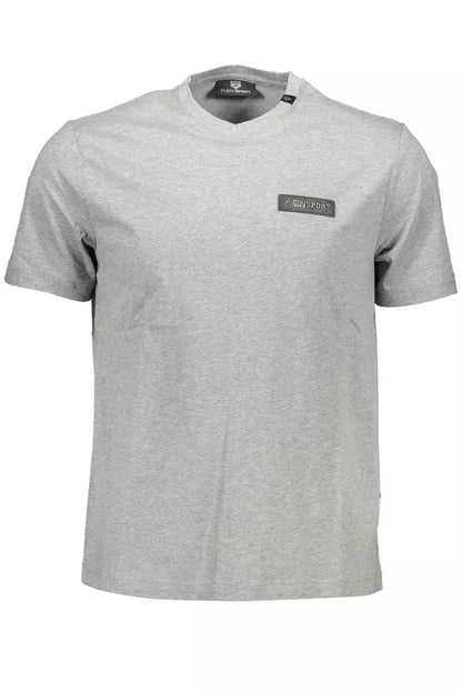 Gray Cotton Men T-Shirt - The Luxe Alliance