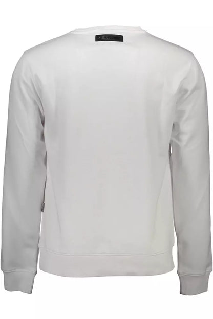  - White Cotton Men Sweater