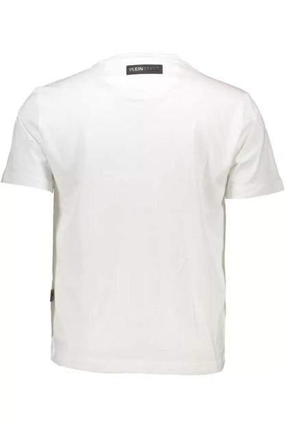  - White Cotton Men T-Shirt