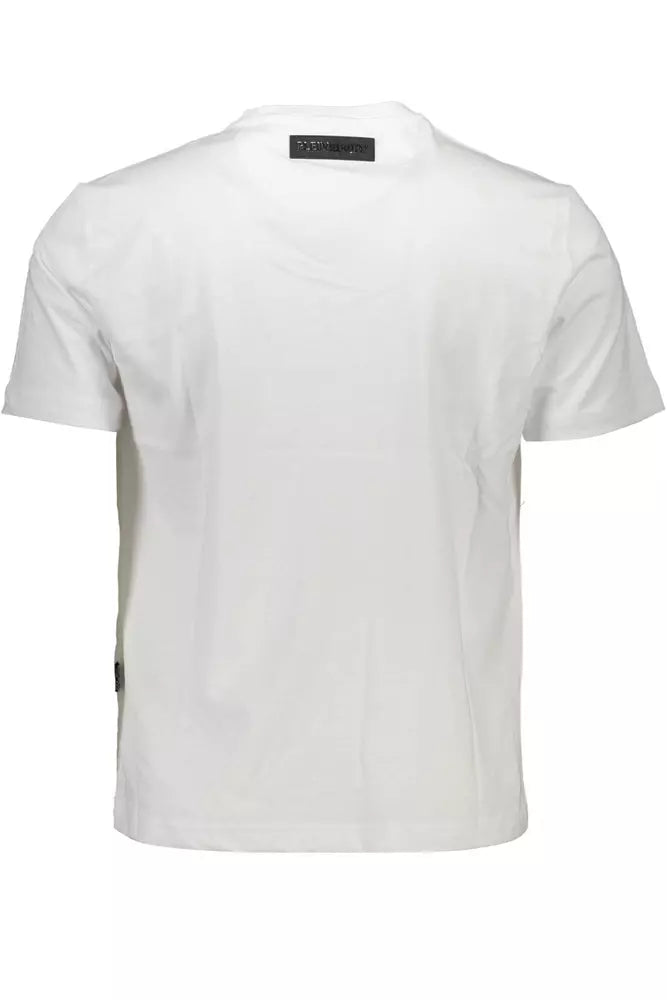  - White Cotton Men T-Shirt