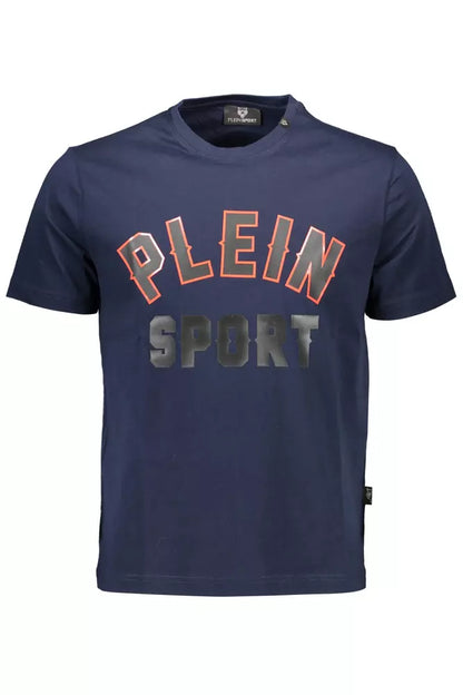  - Blue Cotton Men T-Shirt