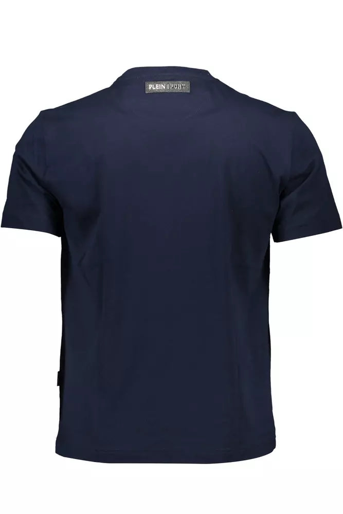  - Blue Cotton Men T-Shirt