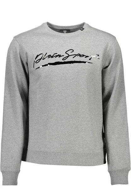  - Gray Cotton Men Sweater