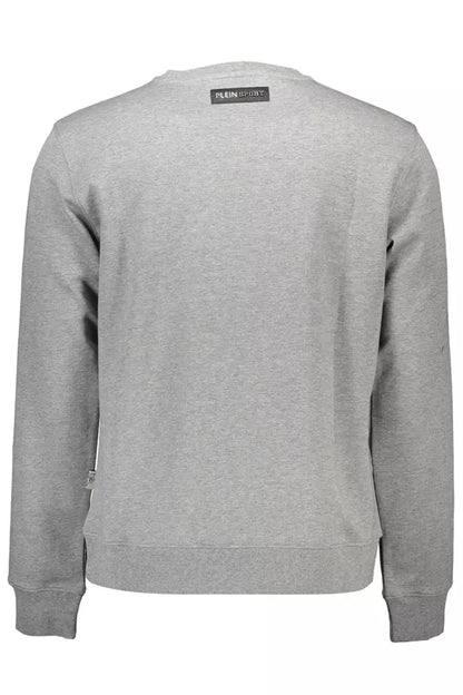  - Gray Cotton Men Sweater