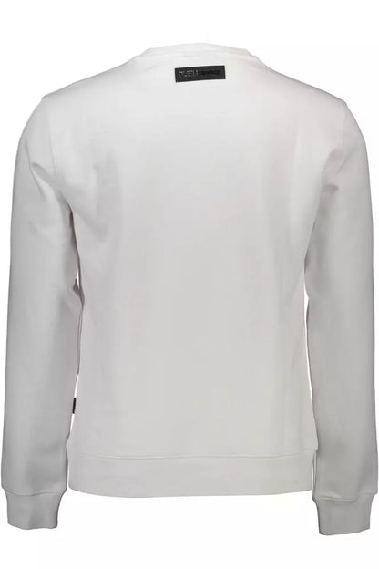  - White Cotton Men Sweater