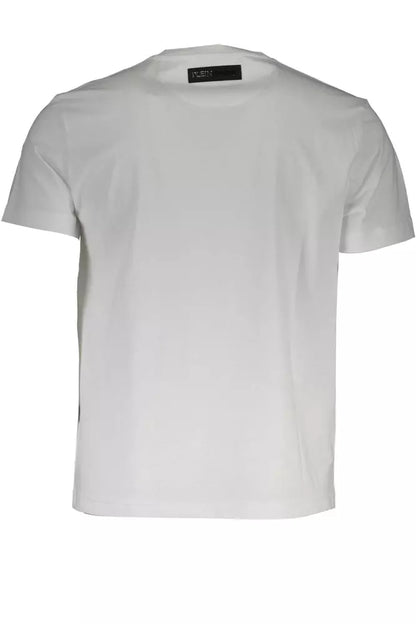  - White Cotton Men T-Shirt