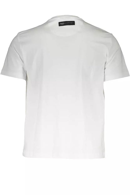  - White Cotton Men T-Shirt