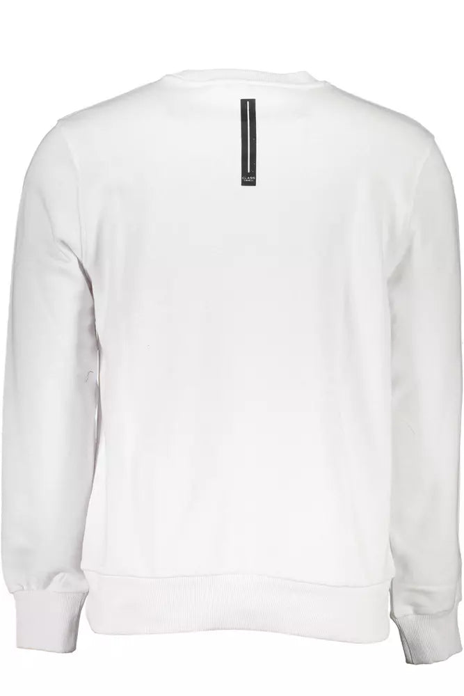 White Cotton Men Sweater - The Luxe Alliance