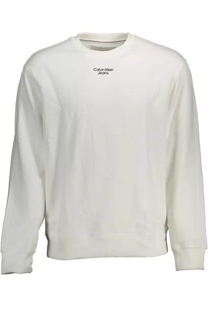 White Cotton Men Sweater - The Luxe Alliance