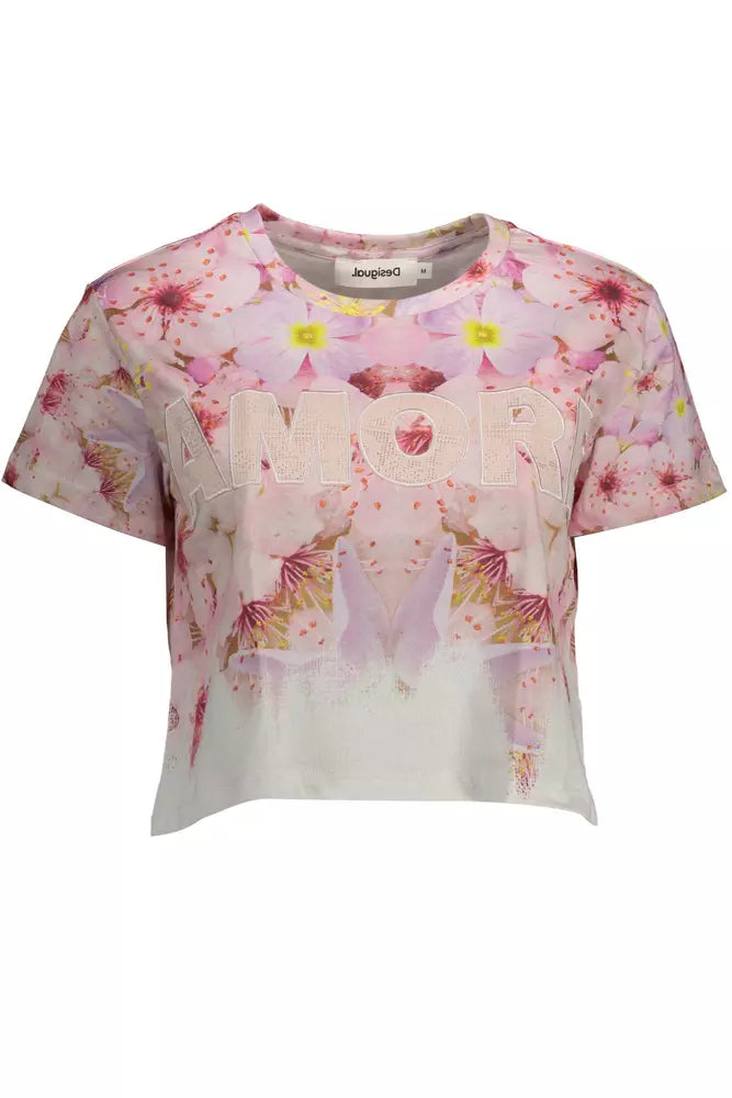  - Pink Cotton Women Top