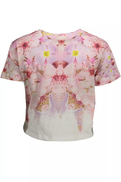  - Pink Cotton Women Top