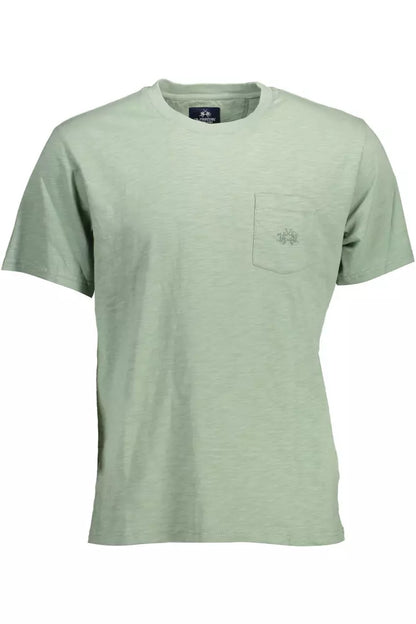  - Green Cotton Men T-Shirt