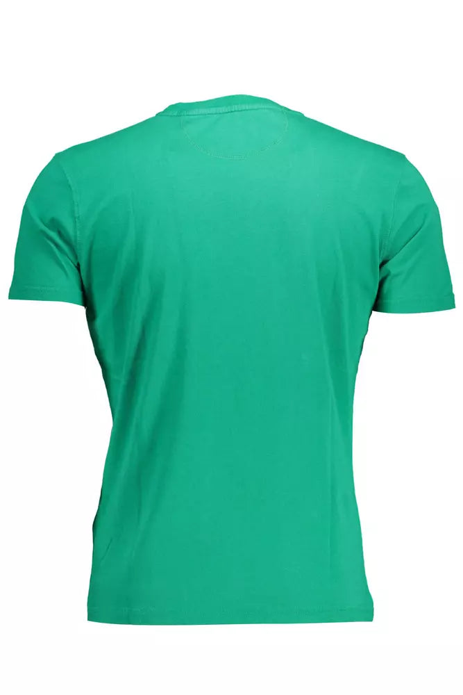  - Green Cotton Men T-Shirt