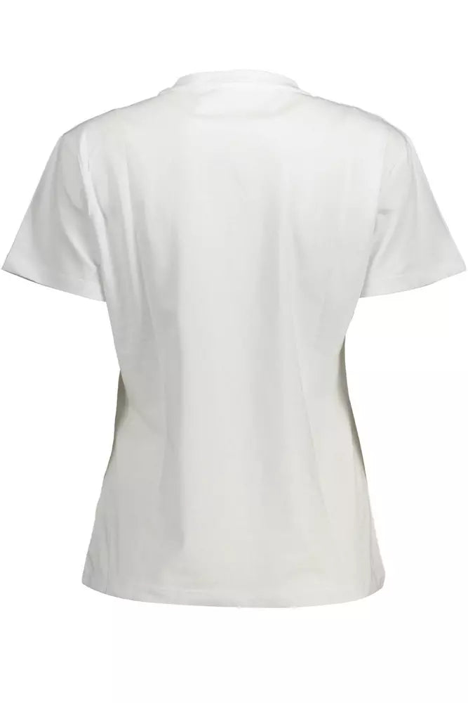  - White Cotton Women T-Shirt