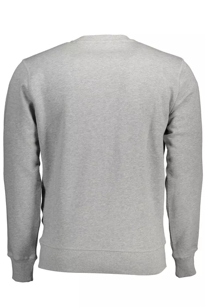  - Gray Cotton Men Sweater